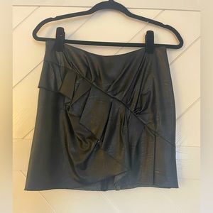 Etoile by Isabel Marant • Leather Layered Skirt